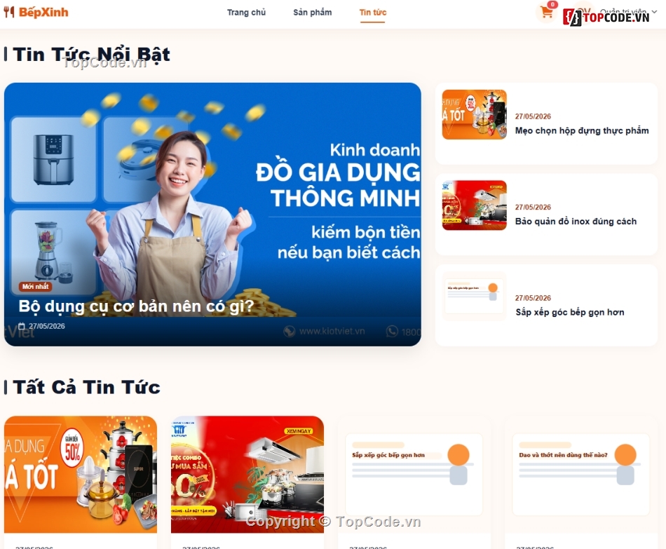 dụng cụ làm bếp,web bán dụng cụ,code dụng cụ bếp